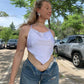 Adela triangular Top